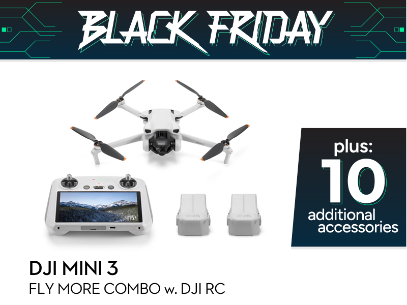 DJI Mini 3 Black Friday Combo w. DJI RC				